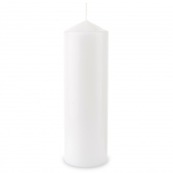 Pl Pillar Candle 250/80 090 белый биспол