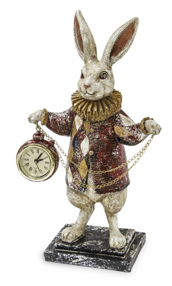 Статуэтка кролика с часами