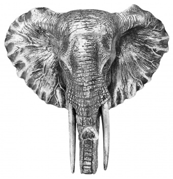 Слон висячий орнамент