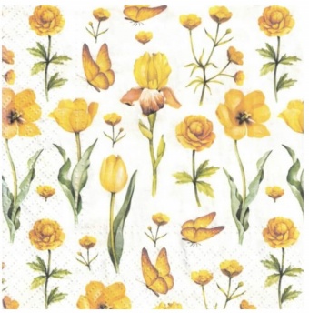 Pl Serwetki Yellow Blossoms