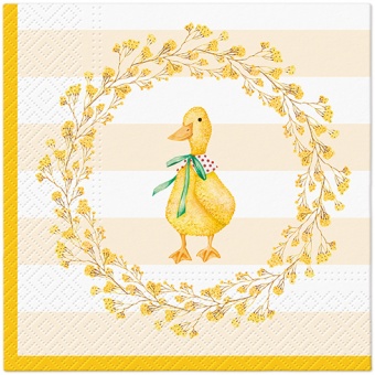 Pl Serwetki Duck With Wreath