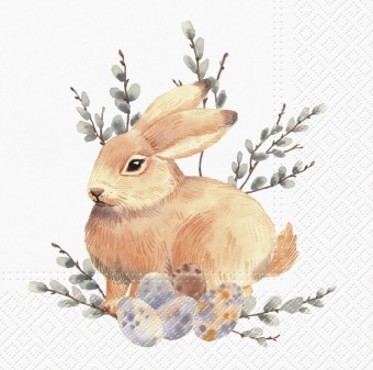 Pl Serwetki Watercolor Bunny