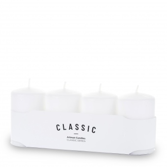 Pl white Candle k classic mat 4-Pack малый