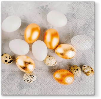 Пл салфетки золотые яйца