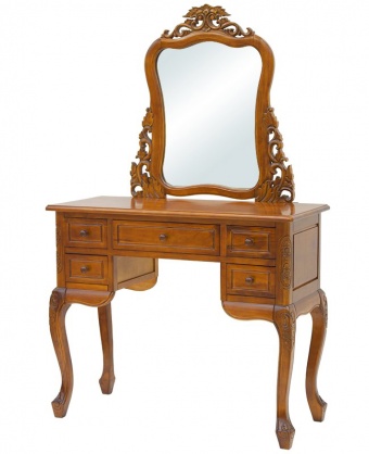 Стол с зеркалом цвета дуба (II CZ)