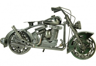 Пл мотоцикл металлический 30 см
