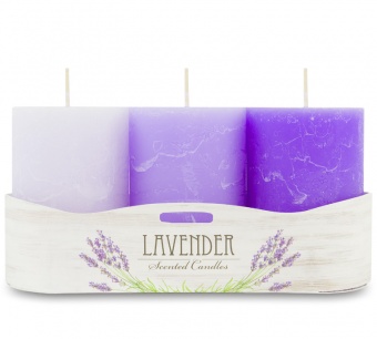 Pl фиолетовый лаванда Candle 3 пакета аромат